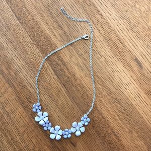 Lilac flower necklace